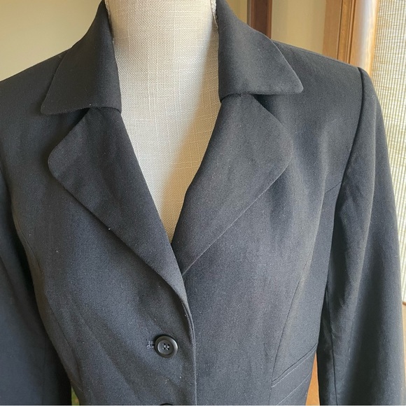 Pendleton Classic Black Wool Blazer Neutral Minimalist Office size 8 - Picture 13 of 13